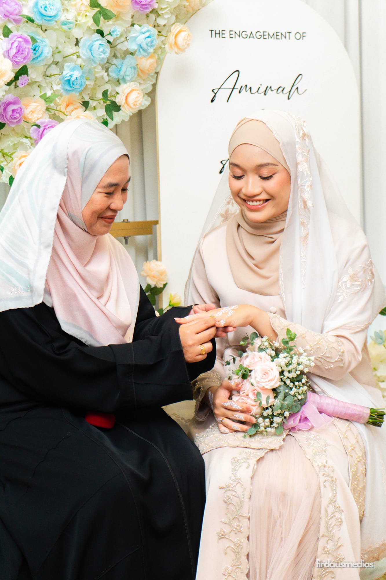 Engagement session photographed by firdausmedias