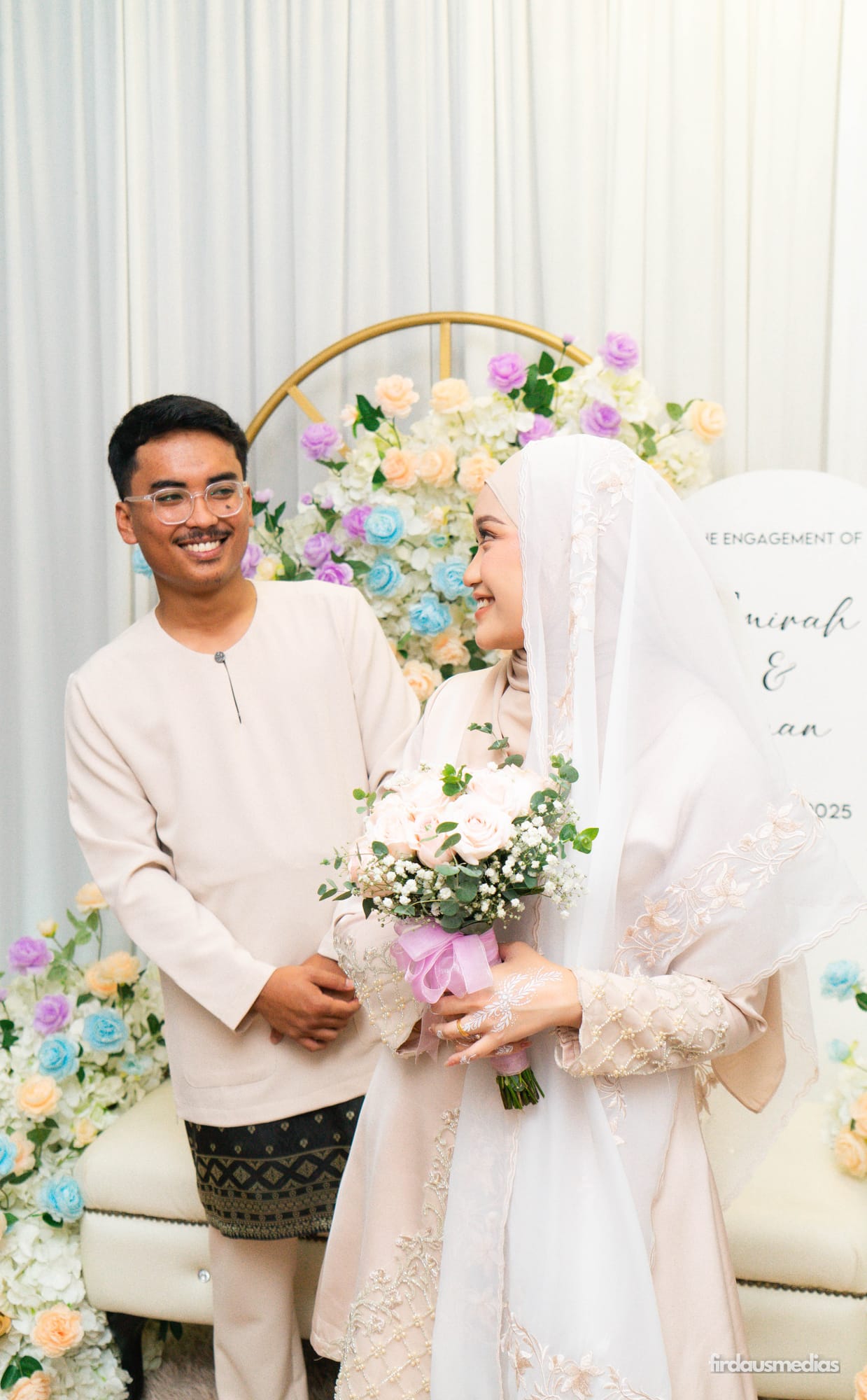 Engagement session photographed by firdausmedias