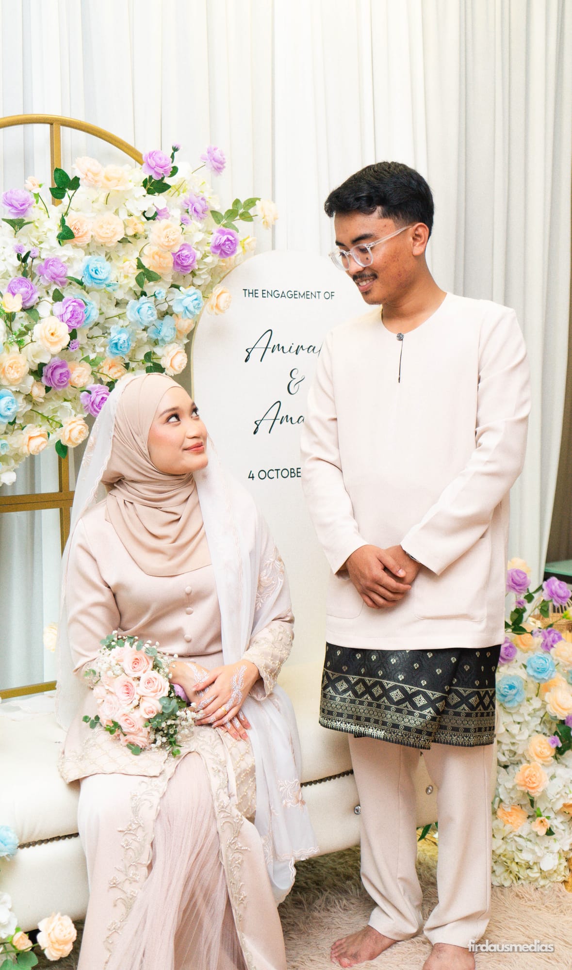 Engagement session photographed by firdausmedias