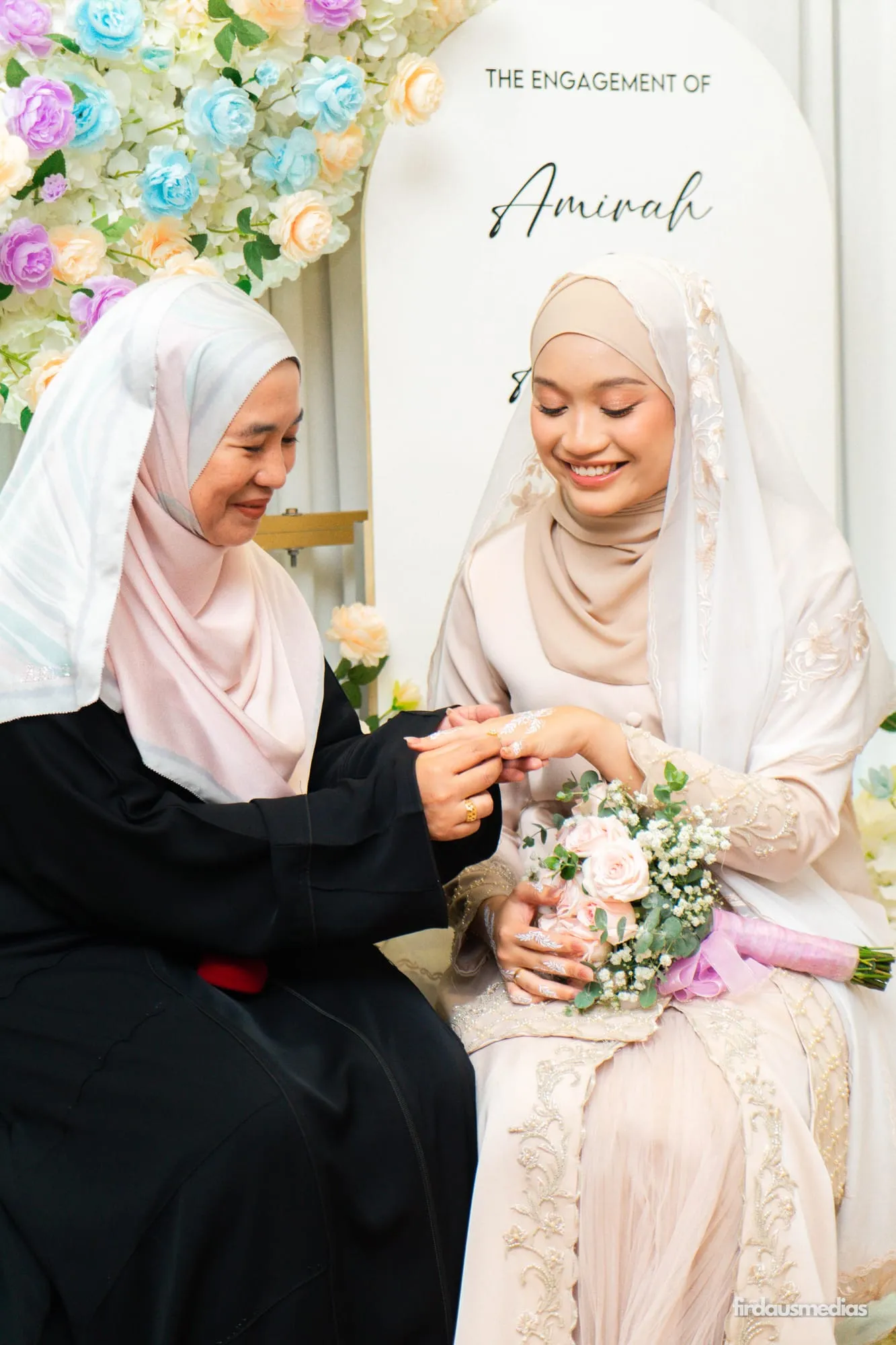 Engagement session photographed by firdausmedias